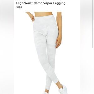 ALO Yoga White High-Waisted Leggings